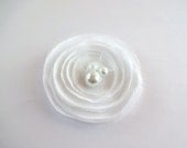Snow White Silk Poppy  Embellishment