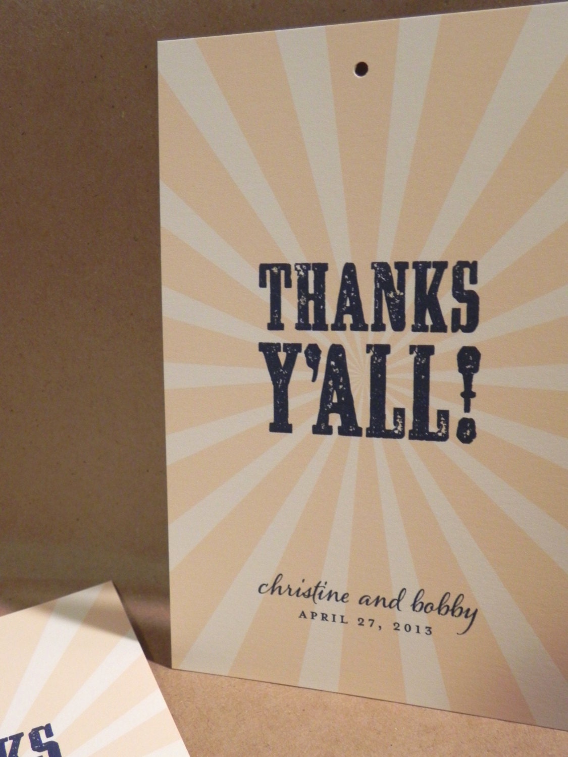 Welcome Tag / Weekend Basket / Wedding / Favor / Thank you / Reception Southern Starburst / Custom Country Hatch Hang Tag by Darby Cards