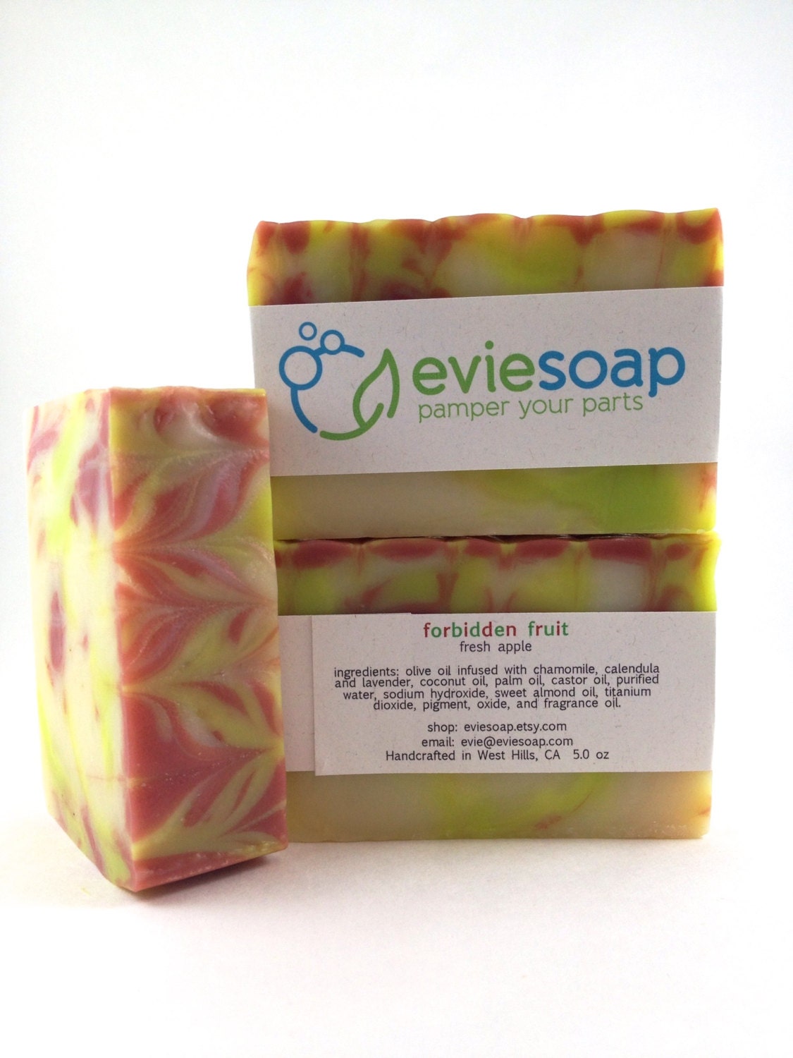 forbidden fruit - Handcrafted Vegan Soap -  fresh apple