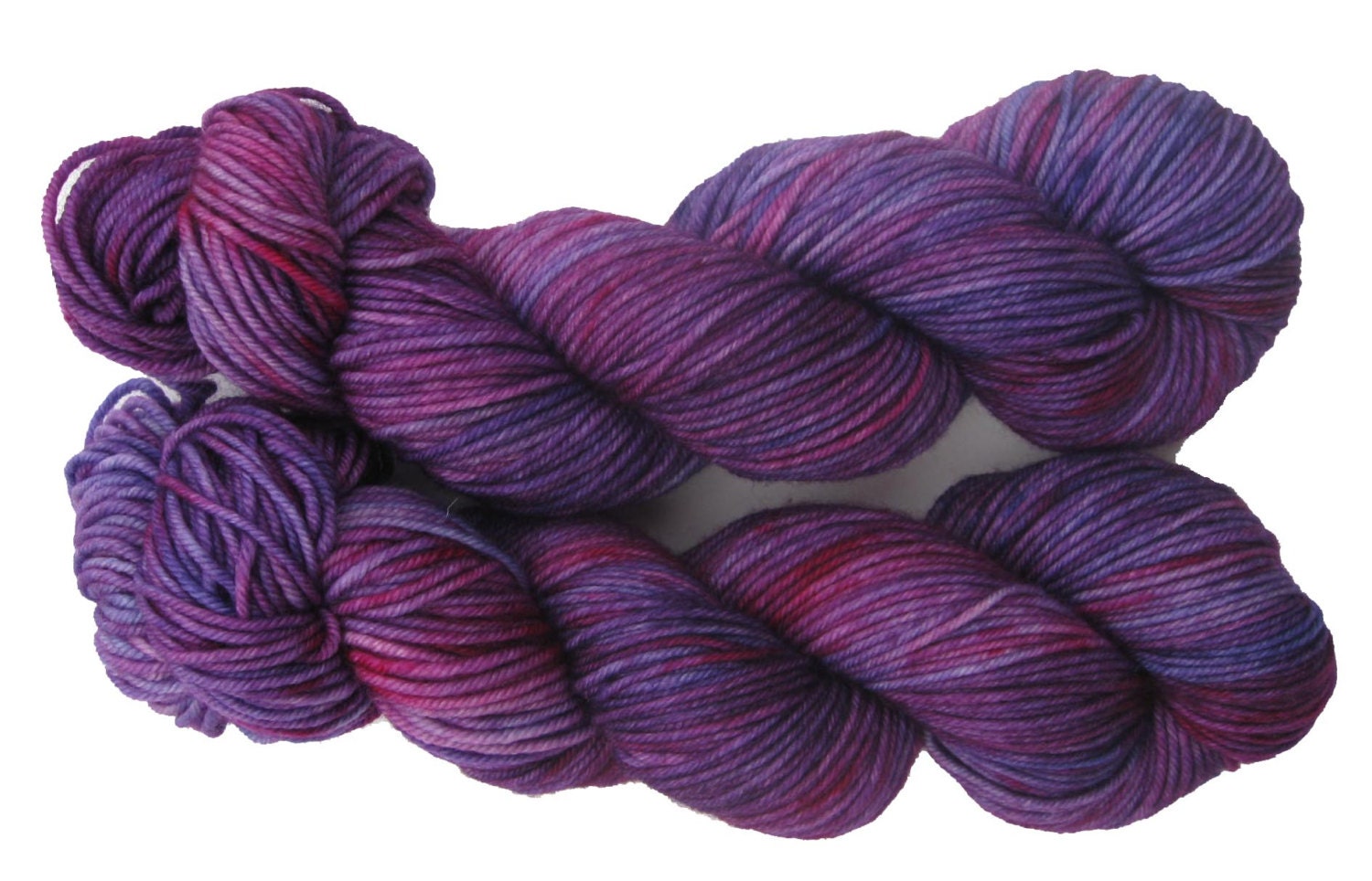 BIOGRAPHY -dyed to order- AMELIE superwash dk merino wool yarn in purple pink fuschia