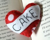 Cake Tattoo Heart Brooch