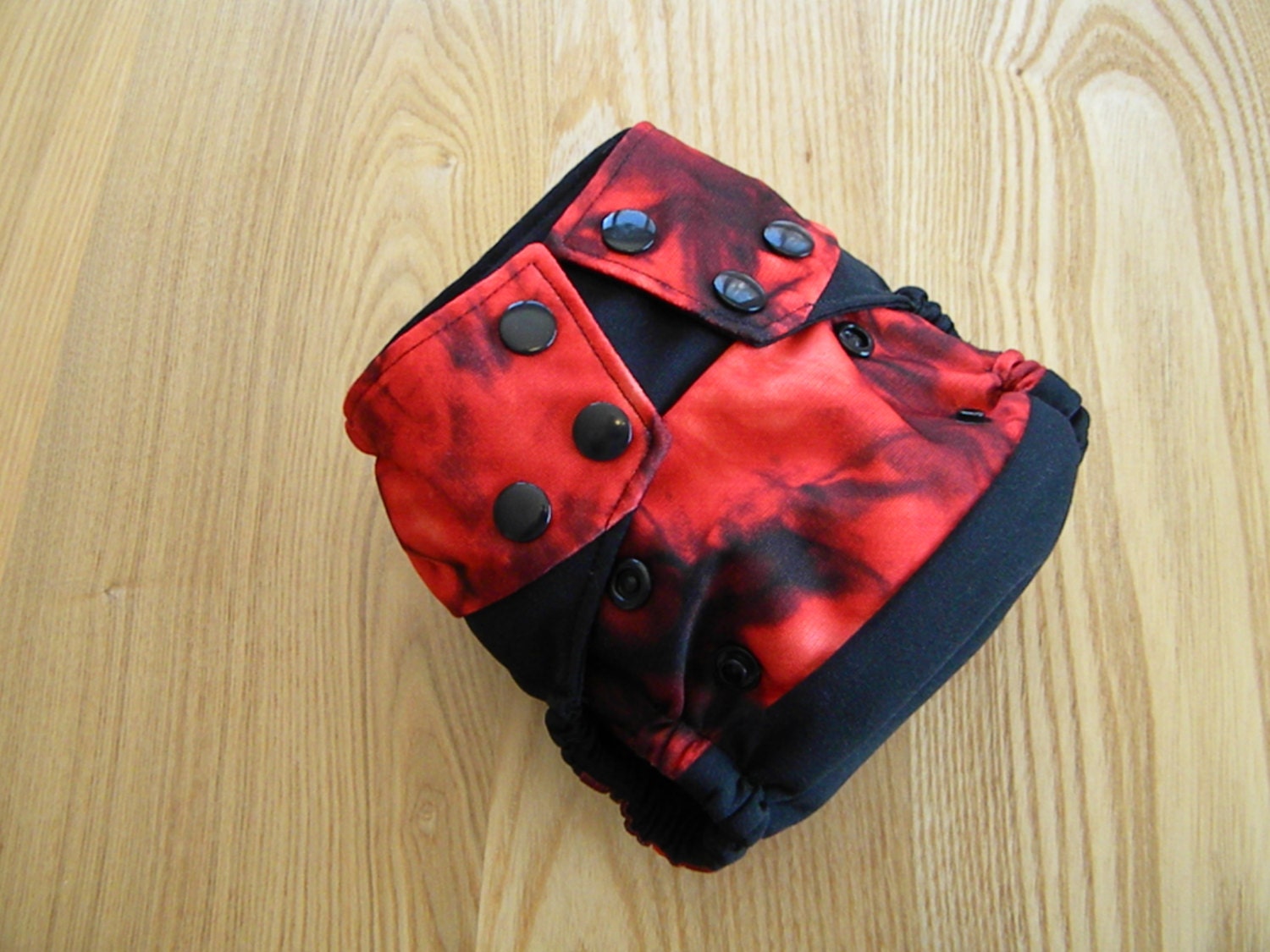 Fire Dye and Black Striped Newborn/Small Bamboo AIO