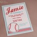 DIY PRINTABLE Invitation Card -  Sport Baseball Birthday Party Invitation - PS804CA1a1