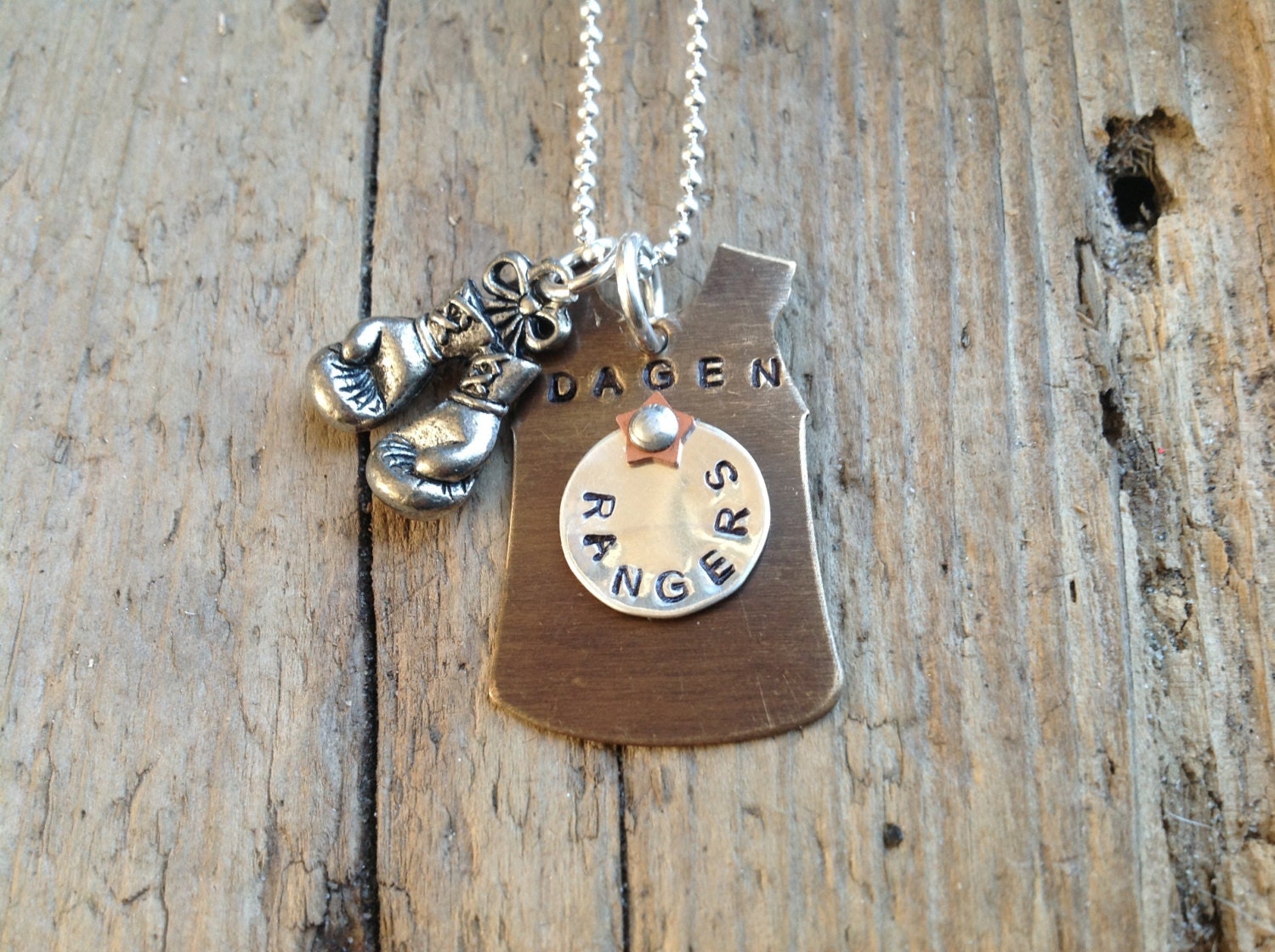Boxing Mom Girlfriend Grandmom Necklace Sports Jewelry Team