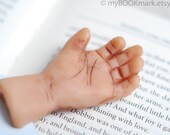Hand as bookmark. Funny and unusual book marker. Hilarious Gift gor him, kids, all. Ohtteam, theteam