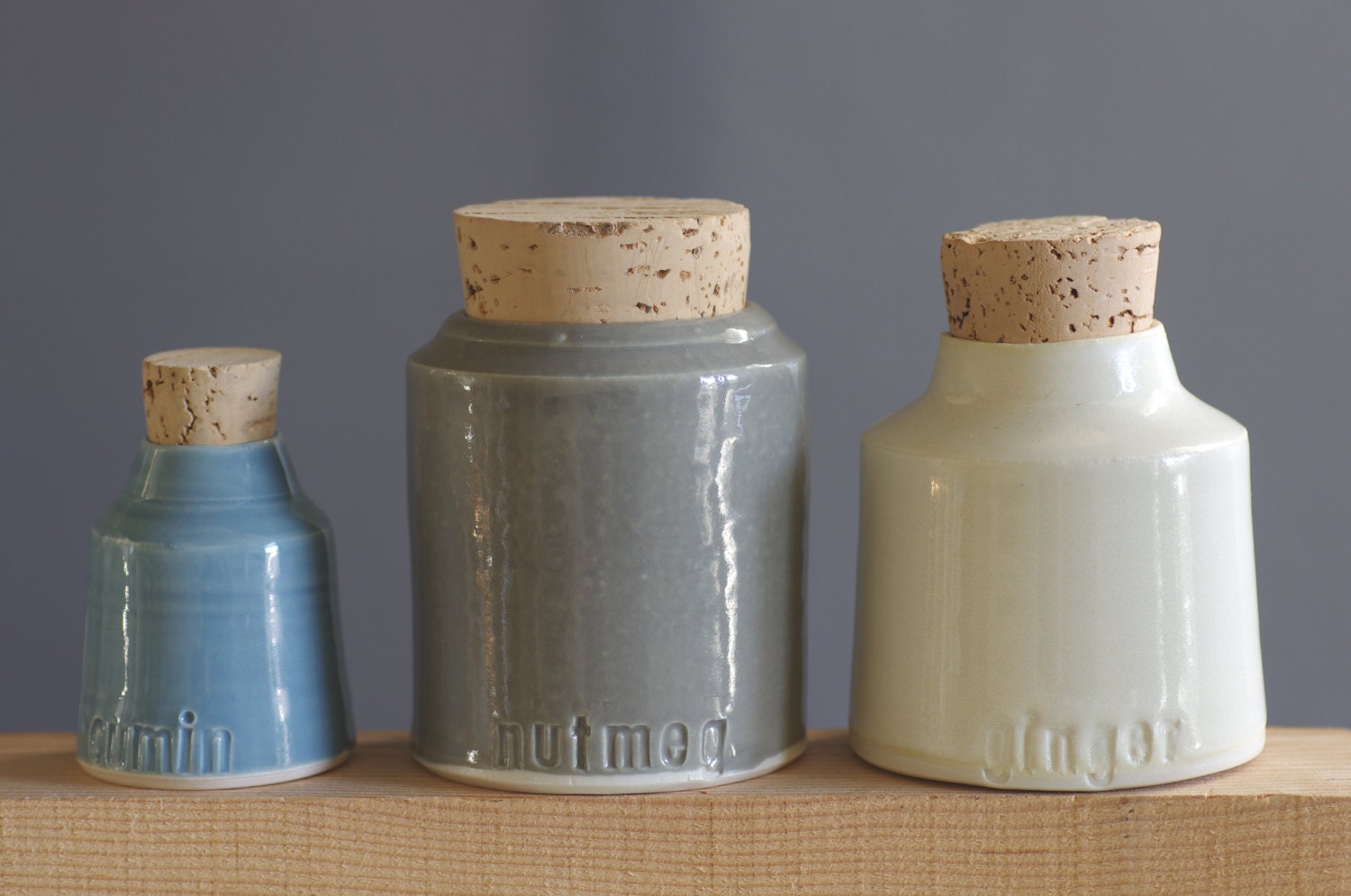 MTO custom spice jar . custom quantity . modern pottery minimal design
