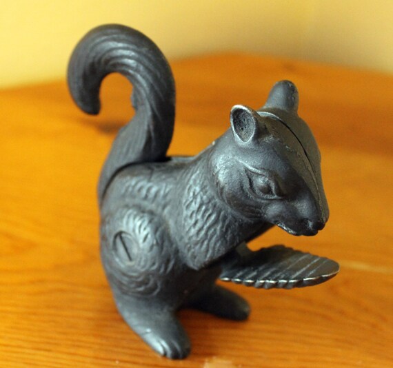 Cast Iron Squirrel Nut Cracker by woodysrelics on Etsy