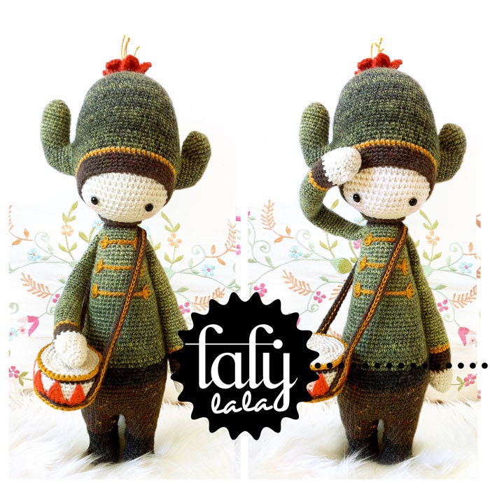 Crochet Pattern Doll "CARL the cactus" PDF