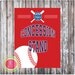 BASEBALL SIGN - Baseball Party Printables - Instant Download - Designs by WC Designs
