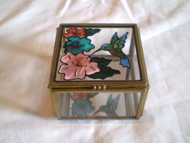 Vintage Hummingbird Box