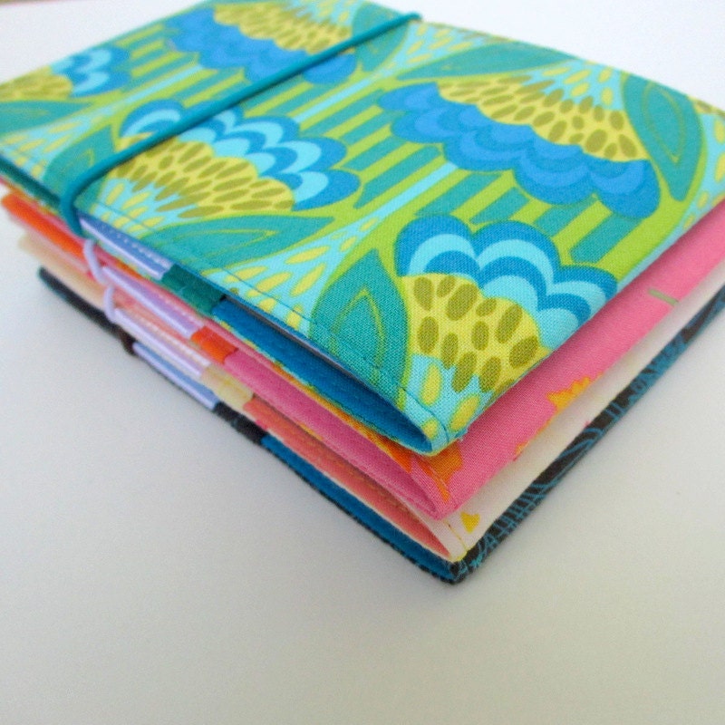 Art Deco Notepad Cover, Small memo pad, Reusable Notepad Cover, Anna Maria Horner