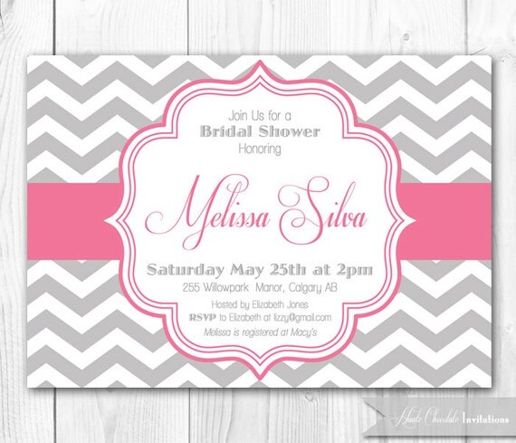 Bridal Shower Invitation. Printable Bridal Shower Invitation or Baby Shower Invitation. Coordinating Shower Decor Package Available. Il_570xn