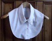 vintage collar white lace blouse front  ladies womens clothing accessory preppy flowers lacy