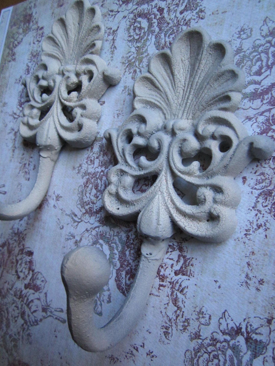 Shabby Chic Rustic Set of 3 Cast Iron Bird Wall Hook Hanger Office Bedroom Hallway Decor