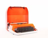 Vintage manual orange Primavera Typewriter