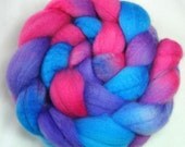 Hand Dyed Spinning Fiber BFL Combed Top (Roving) 4 oz.  FY0112-alt