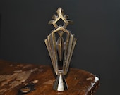 Fine Art Deco Finial, Vintage Brass