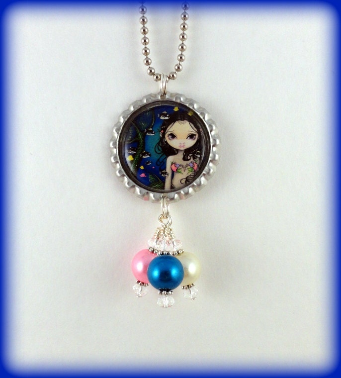 Jasmine Becket-Griffith  " Porthole Mermaid " Necklace