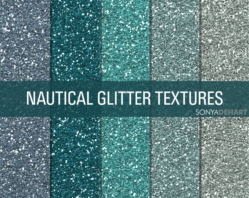 50% Off SALE Glitter Digital Papers Glitter Textures Glitter Paper Pack Nautical Instant Download Il_170x135