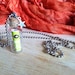Mini Glass Bottle Pendant Necklace Bird Dream Big