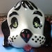 Vintage Puppy Dog Eyeglass Holder Black and White Ceramic Kitschy Cocker Spaniel Knick Knack