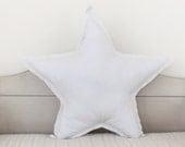Star shaped Pillow or cushion - glacier, soft cotton