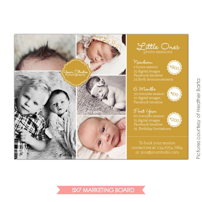 INSTANT DOWNLOAD  - Photography Marketing board - Newsletter  template - E702
