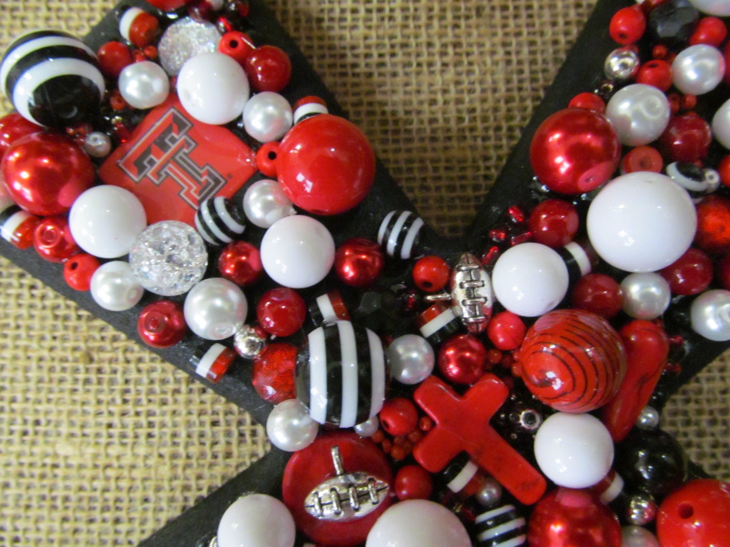 Texas Tech Red Raiders Embellished Cross Wall Hanging