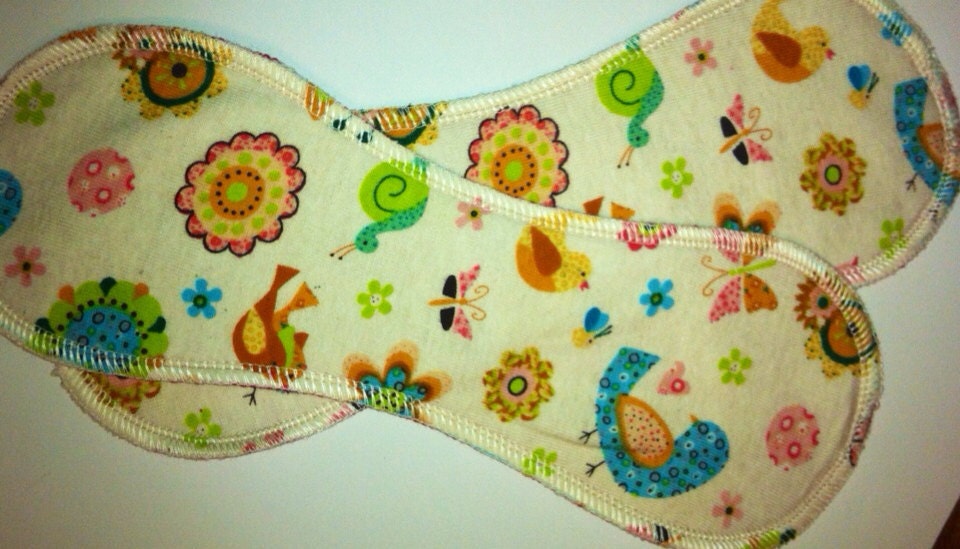 2 Cloth Menstrual Liners - Whimsy
