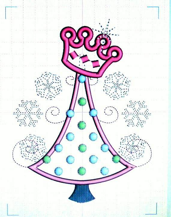 Custom Pink Christmas Tree Applique Embroidered Shirt or Onesie- Baby Girl Onesie- Christmas- Toddler Christmas Shirt