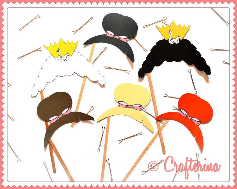 Ballerina Photo Booth Props Printable PDF Kit