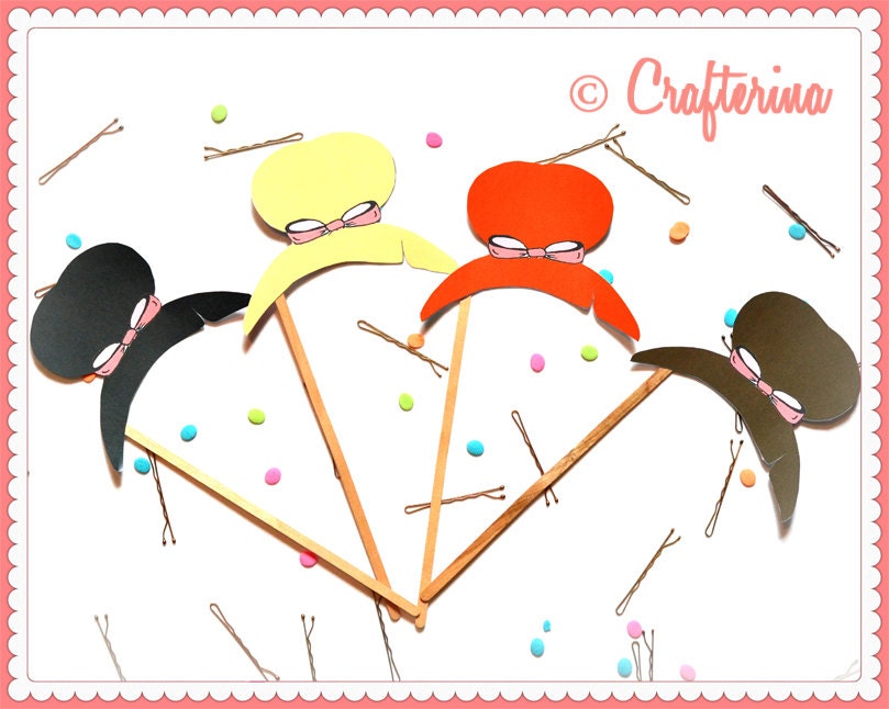 Ballerina Photo Booth Props Printable PDF Kit