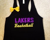 CUSTOMIZE YOUR Favorite Team - Lakers Basketball Tank