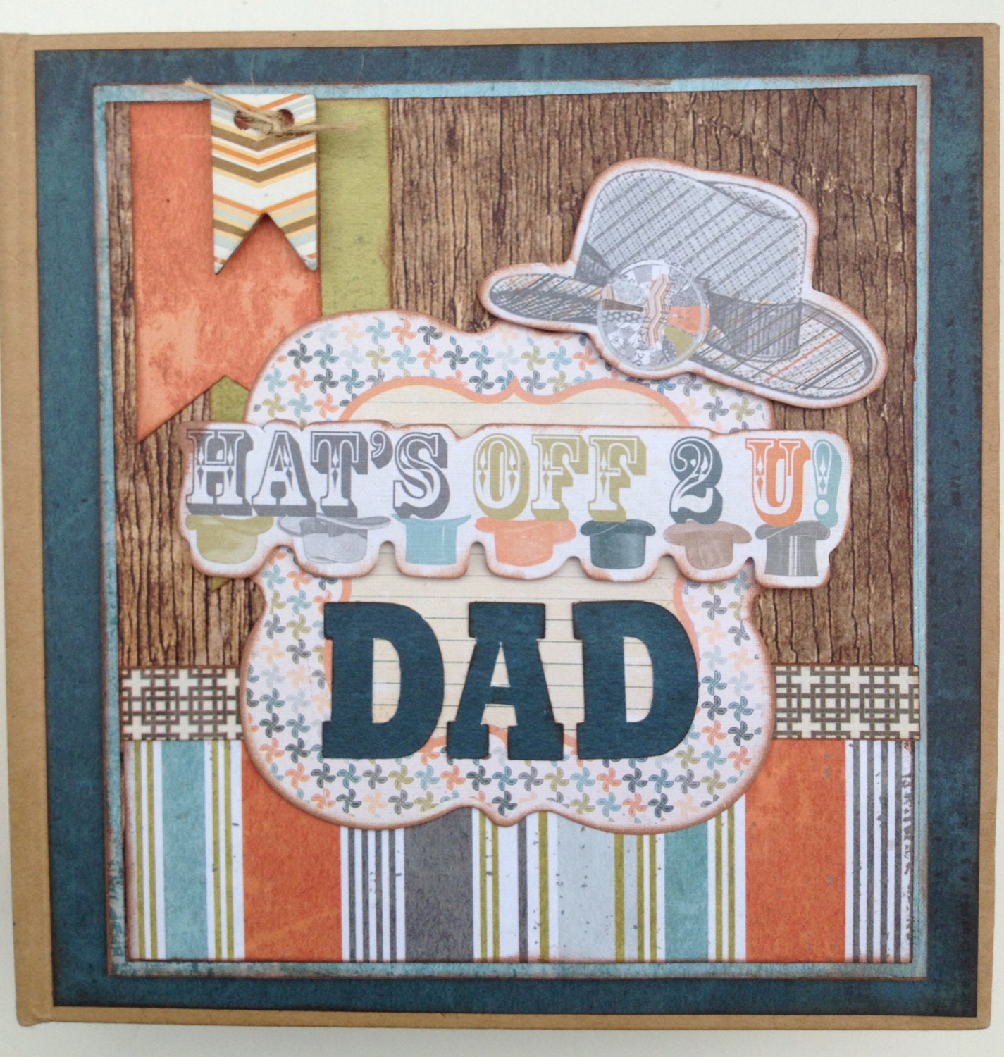 Dad Scrapbook Kit or Premade Mini Album Gift for Dad Fathers Day