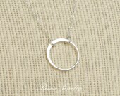 Sterling Silver Necklace - Eternity Necklace - Circle Eternity Necklace - Mother Daughter Necklace - Friends Forever