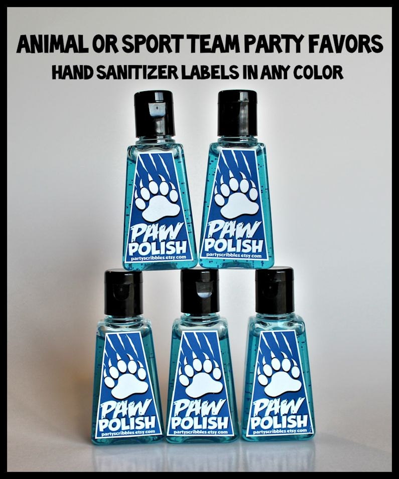 Sports or Animal Party Favor Labels DIY or Assembled Il_170x135