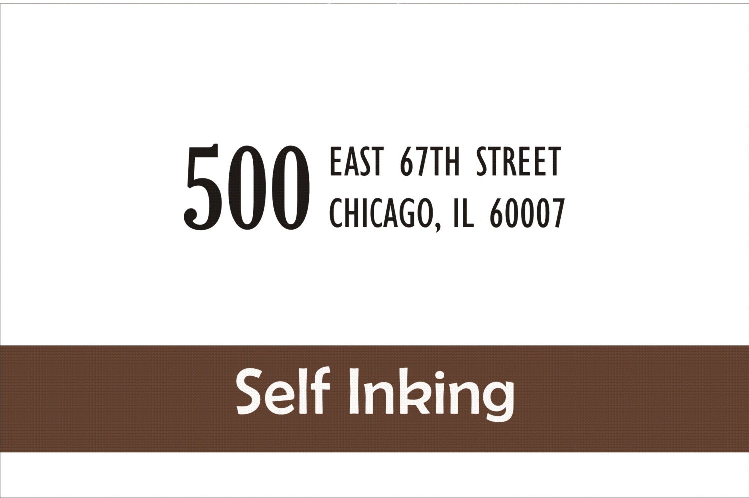 Custom Return Address Stamp -  Nameless