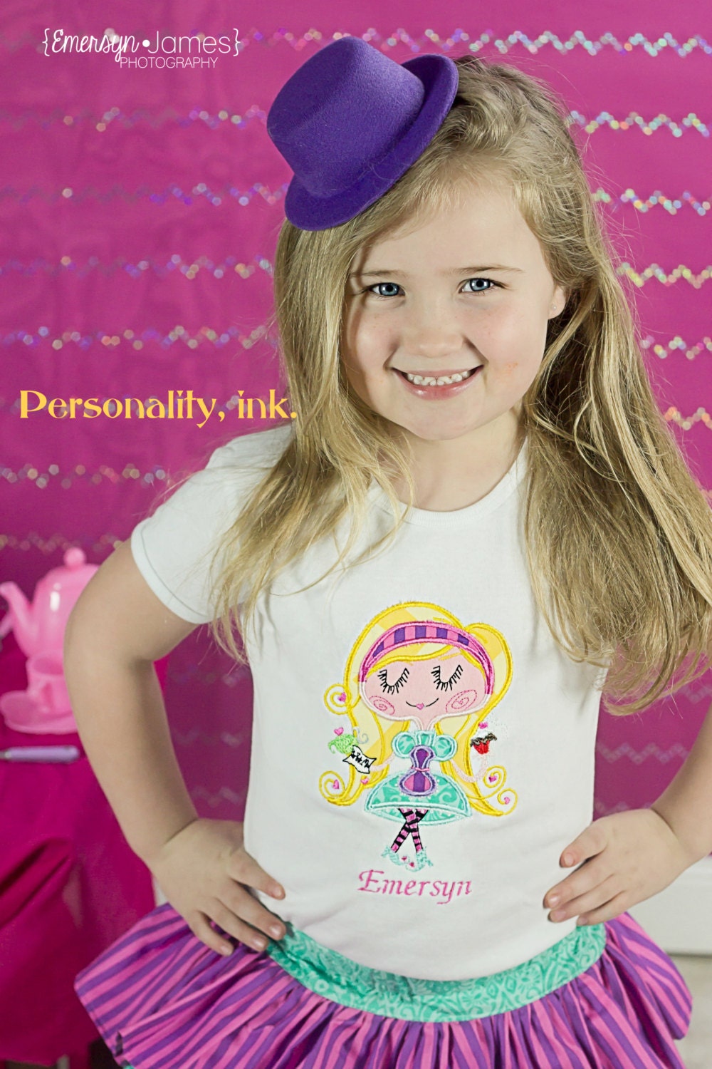 Personalized Alice in Wonderland Applique Birthday Shirt or Onesie- Tea Party- Baby Girl Onesie- Toddler T-Shirt- Custom Tee- Photo Prop