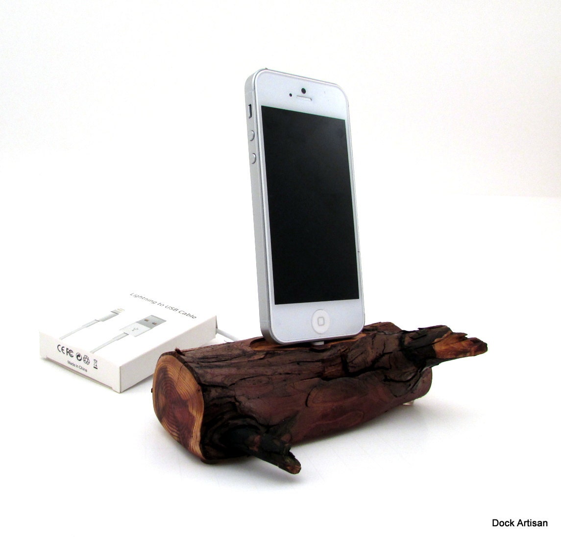 Red Wood iPhone 5 Dock