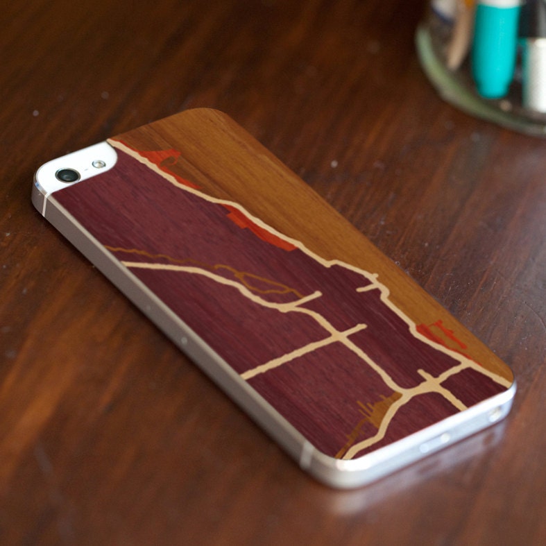 Chicago Wood-Inlay iPhone Back