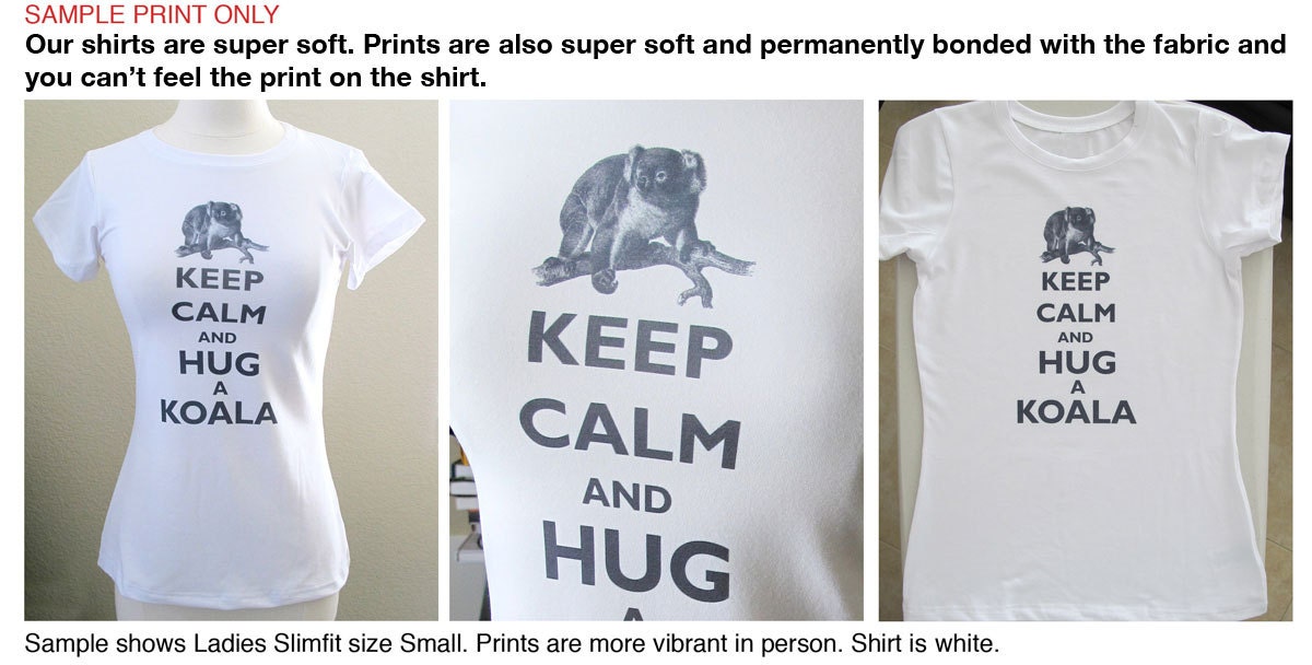 Keep Calm and Love Bees T-Shirt - Printed on Soft Cotton T-Shirts for Women and Men/Unisex