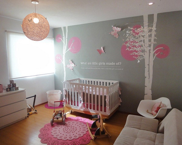 Wall Decal - circle tree wall decal nursery wall decal