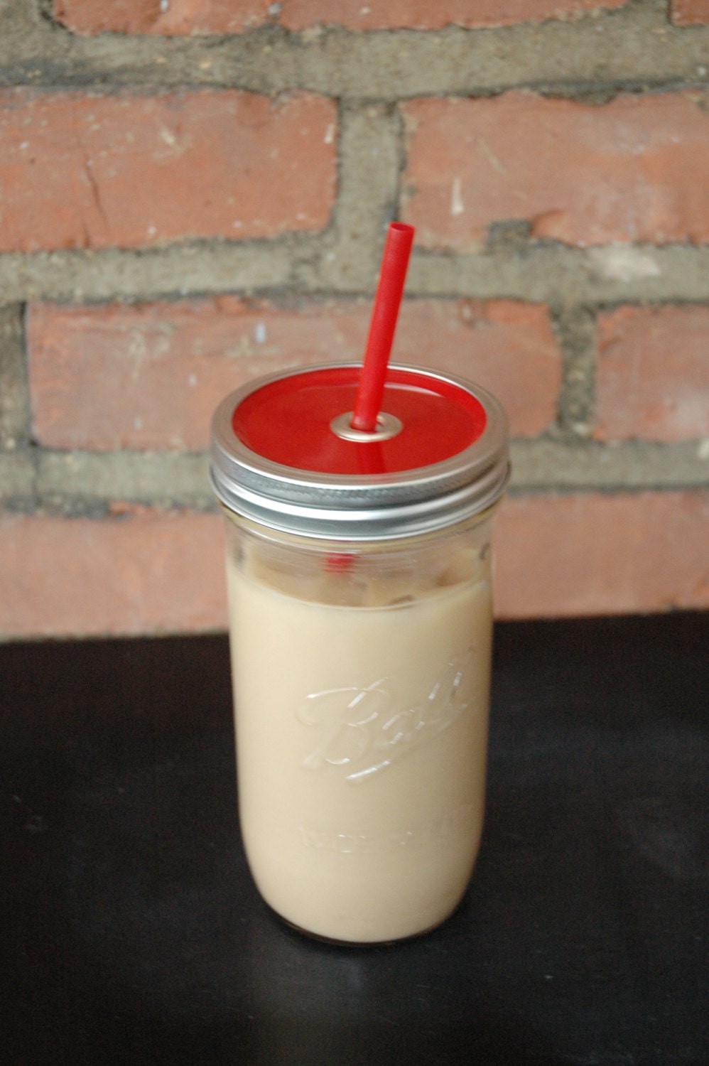 Red Mason Jar Tumbler
