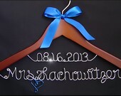 New name & Date Hanger, Personalized Custom Bridal Hanger, Brides Hanger, Bride, Name Hanger, Wedding Hanger, Personalized Bridal Gift