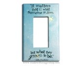 Grow To Be - Wizard Inspired Rocker Style Switch Plate