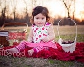 Cherry Dress - Sweet Treats - Spring Girls Dress - Birthday Party - Cherry - Handmade Baby - KK Children Designs - Custom Order - 3M to 4T