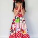 Girls Patchwork Twirl Dress - Rainbow Patchwork Dress - Rainbow Sundress - Custom Design - Twirl Dress - Sundress -  3T to 6T
