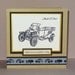 Model T Ford hand stamped Father's Day card (can be personalised, names, occasion, birthday, etc)