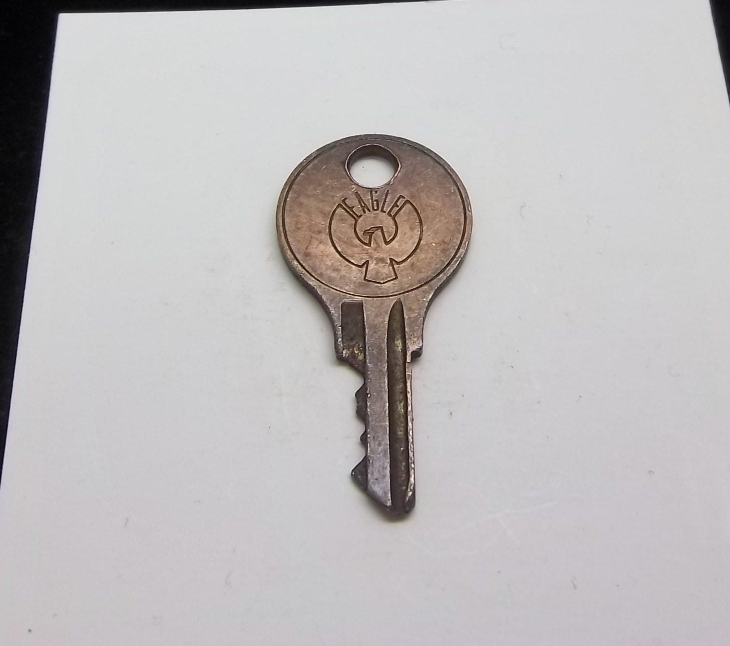 Vintage Brass Eagle Lock Key Steampunk Industrial Supply
