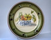 Decorative Porcelain Plate, A Bowl of Persimmon Fruits, Wedding Gift